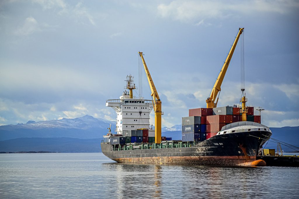 Schip in haven